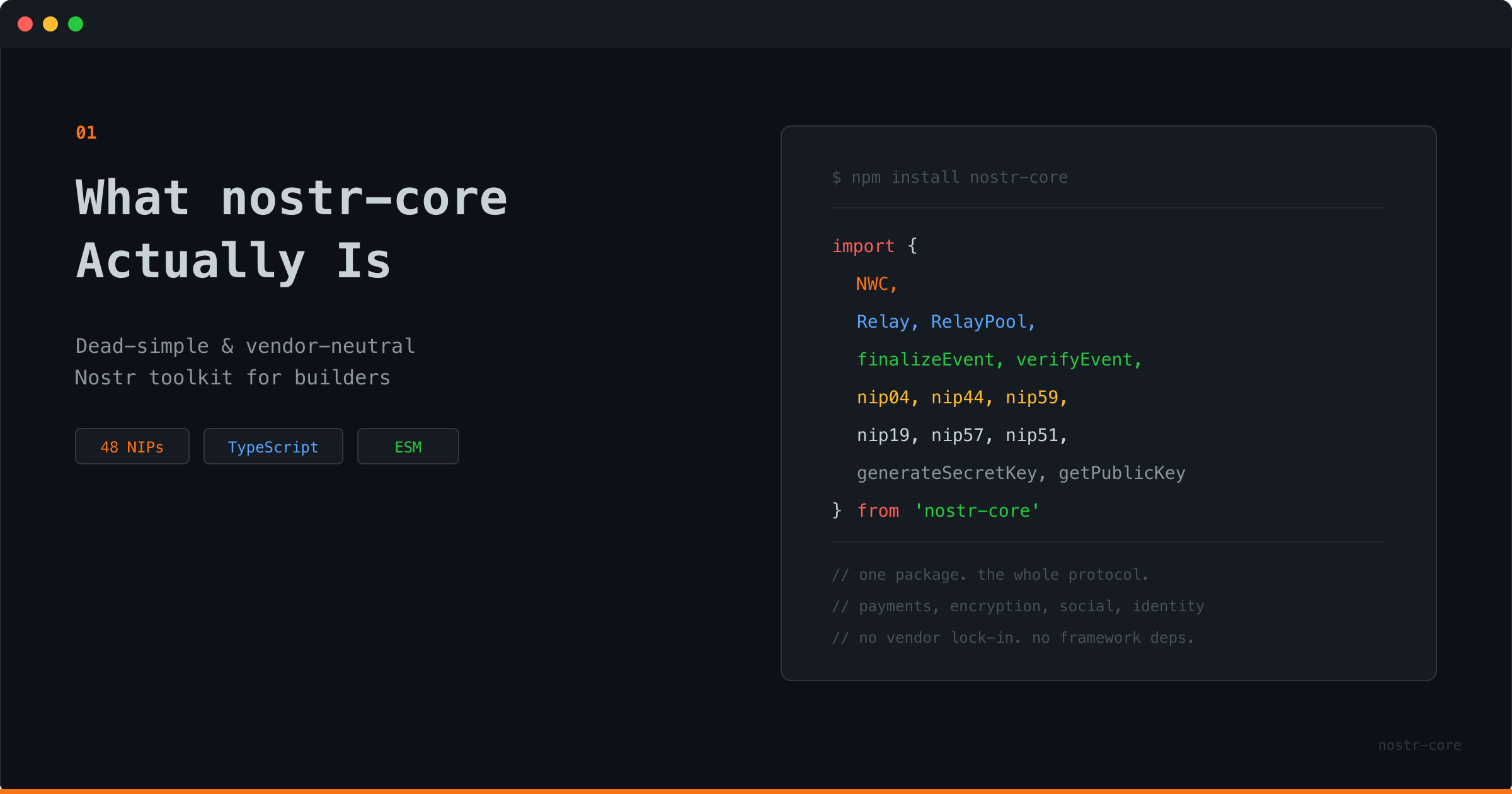 What nostr-core Actually Is