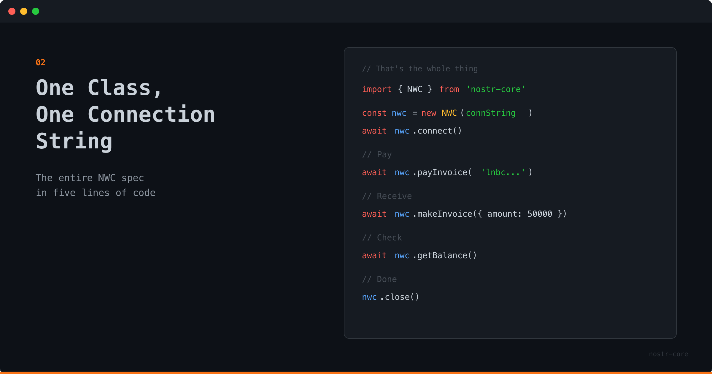 One Class, One Connection String