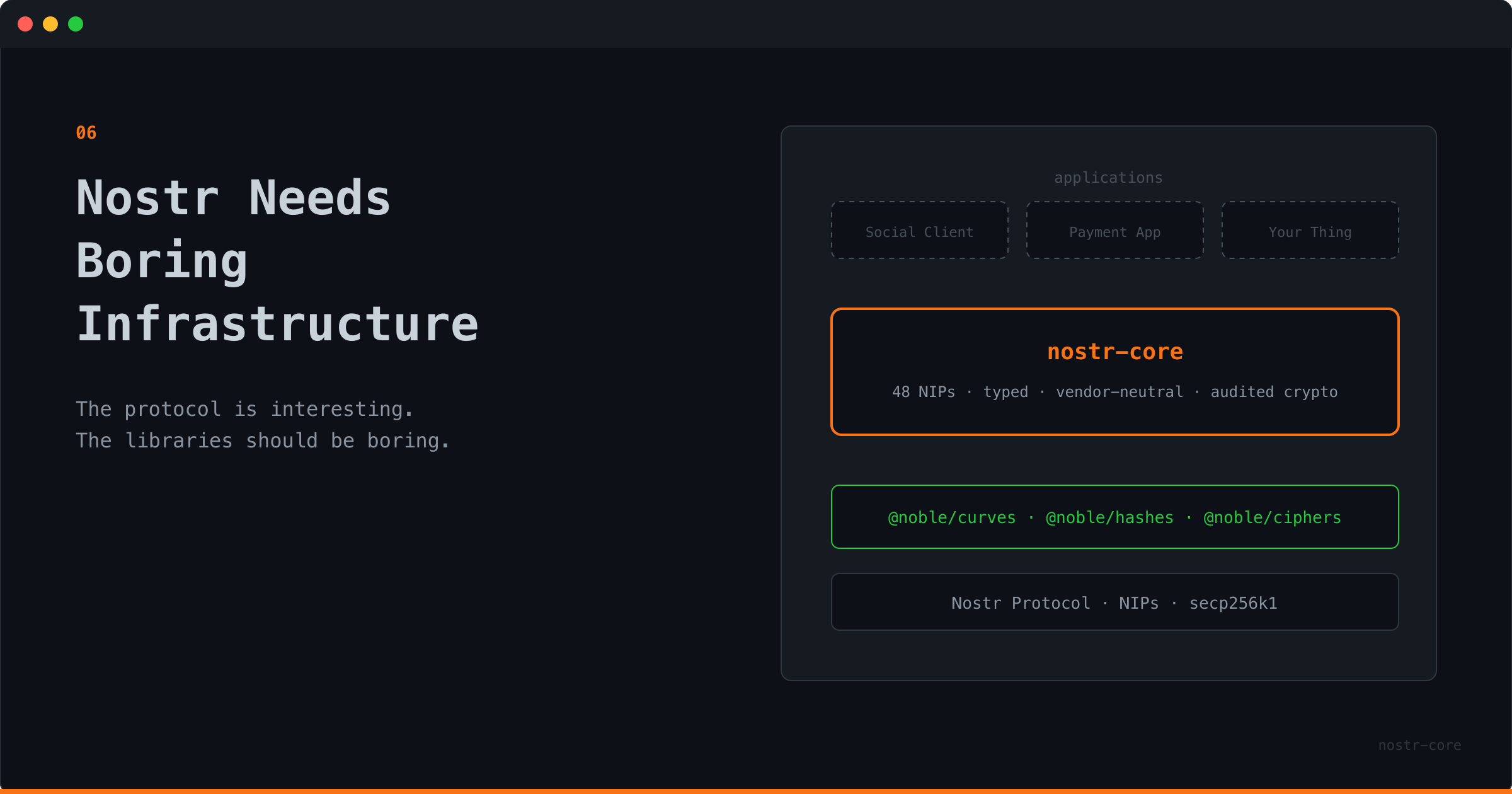 Nostr Needs Boring Infrastructure